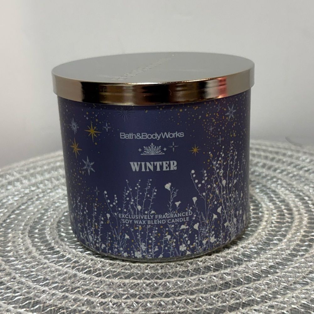 BBW Winter 3 Wick Scented Candle NWT